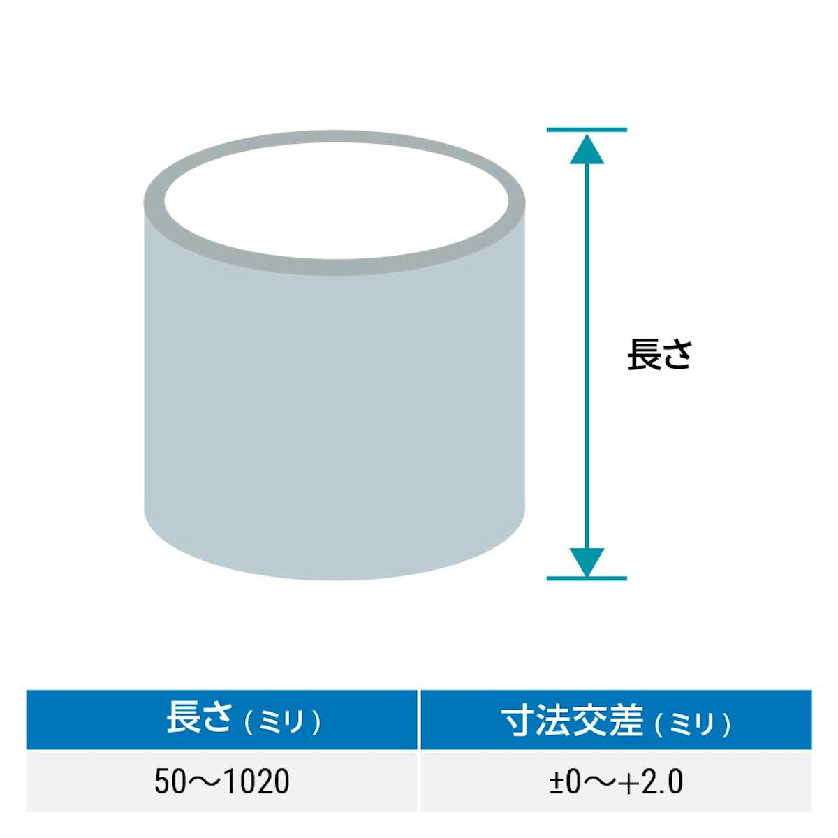 円柱ケース アクリルは1メートル以上の大型サイズも製作可能