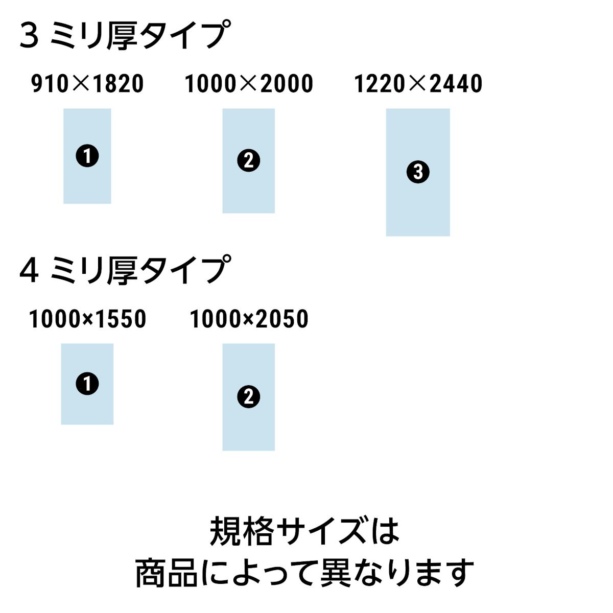 アルミ複合板の規格サイズ - 4x8サイズにも対応