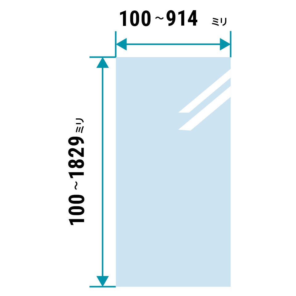 AGC製ガラス「ハンドクラフトガラス」はサイズオーダーが可能