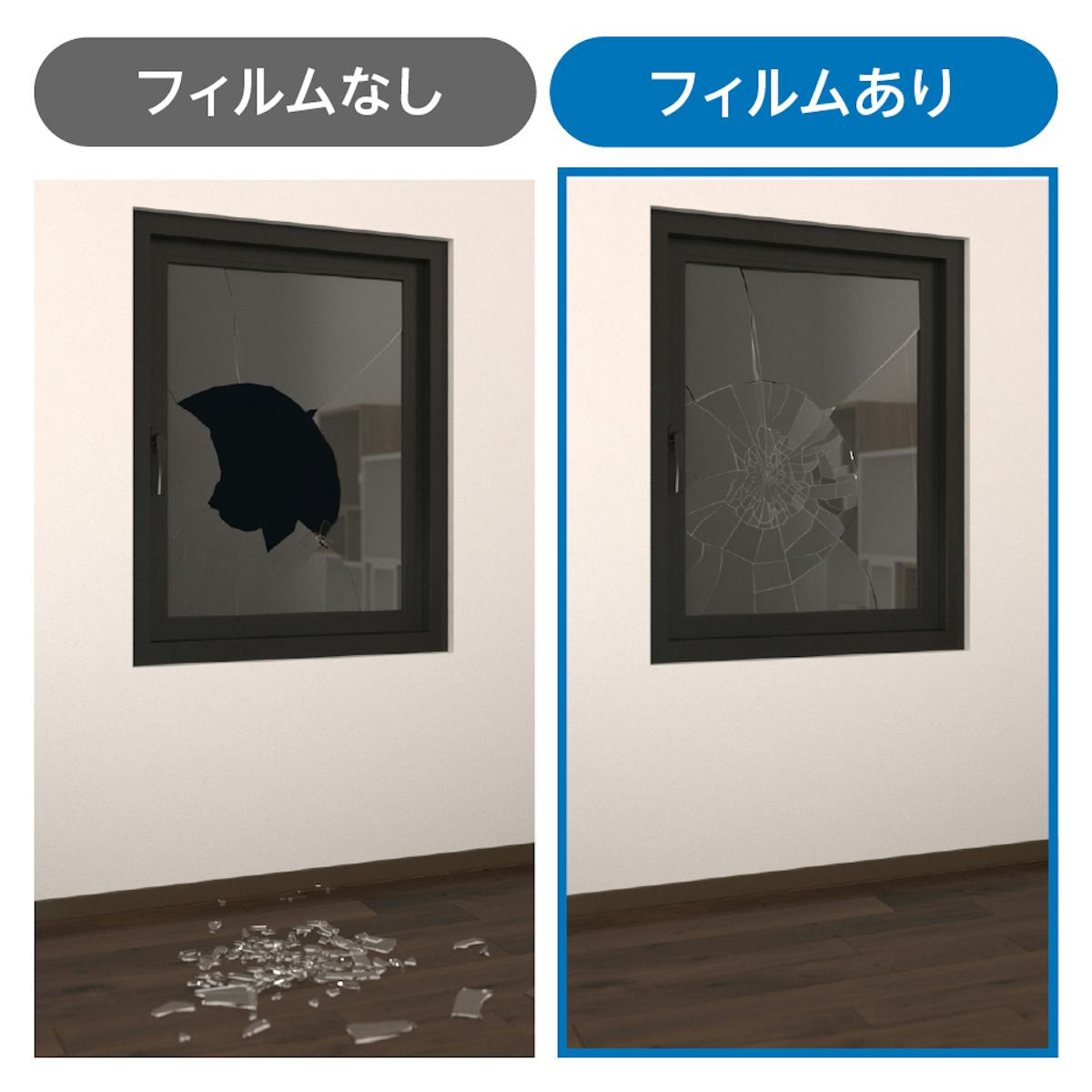 和風ガラス「切子風ガラス」は飛散防止加工◎