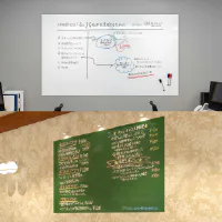 壁貼りホワイトボード板(軽量スチール製)