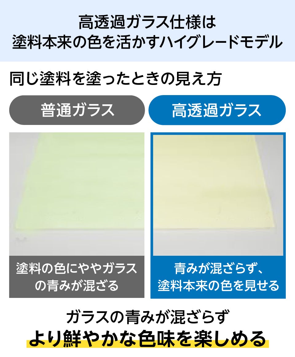 カラーガラス「ラコベル」全15色、サイズ・形状加工可｜オーダーガラス