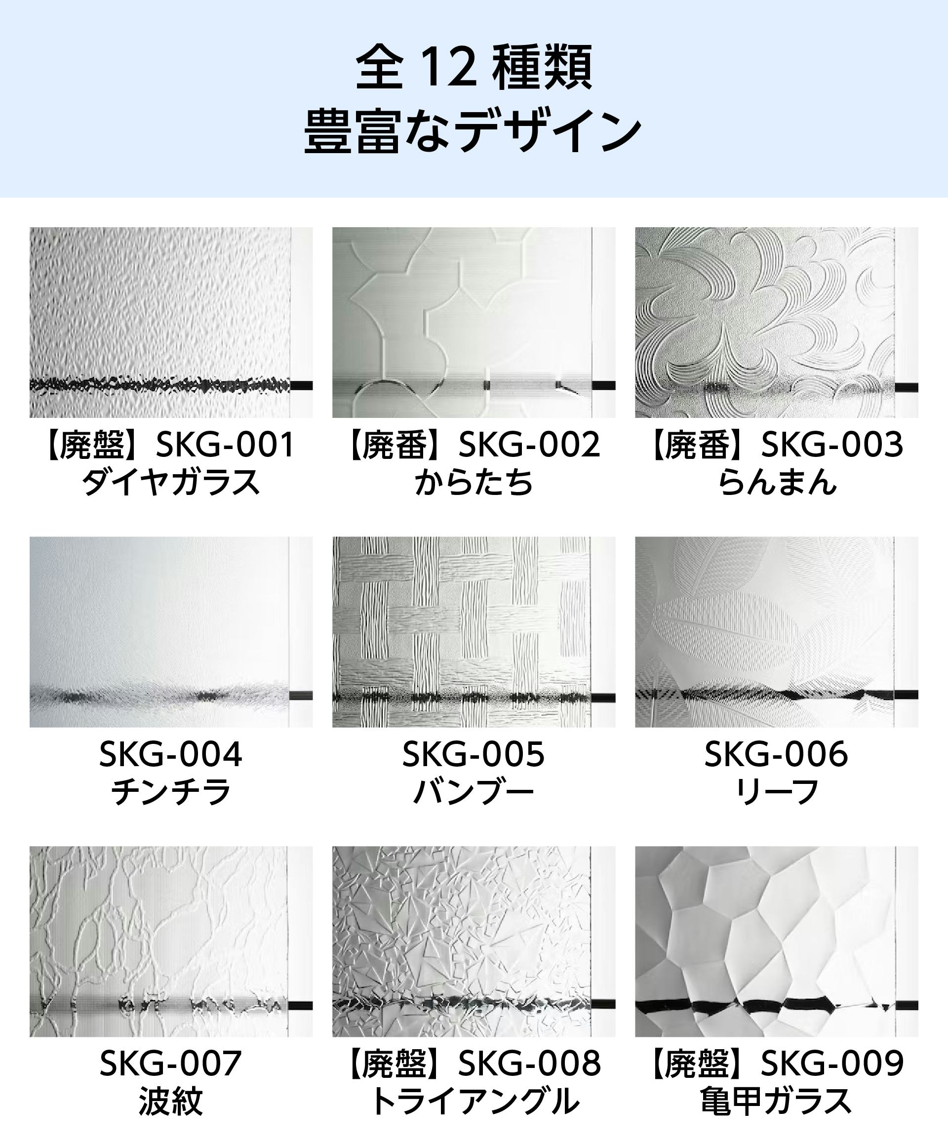 昭和ガラス(昭和型板ガラス)のサイズオーダー販売｜オーダーガラス板.com