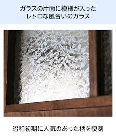 昭和型板ガラス - 片面に模様が入ったレトロなガラス