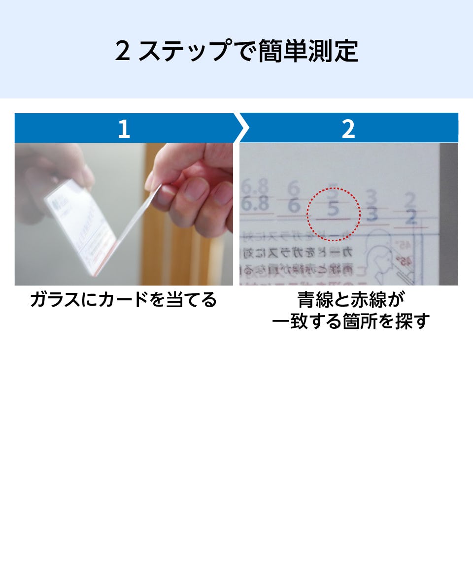ガラス板厚測定カード(ガラスの厚みを測定)｜オーダーガラス板.com