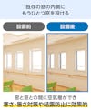 既存窓の内側に「メルツエンサッシ内窓 内開き窓」を取り付けると、結露防止効果がある