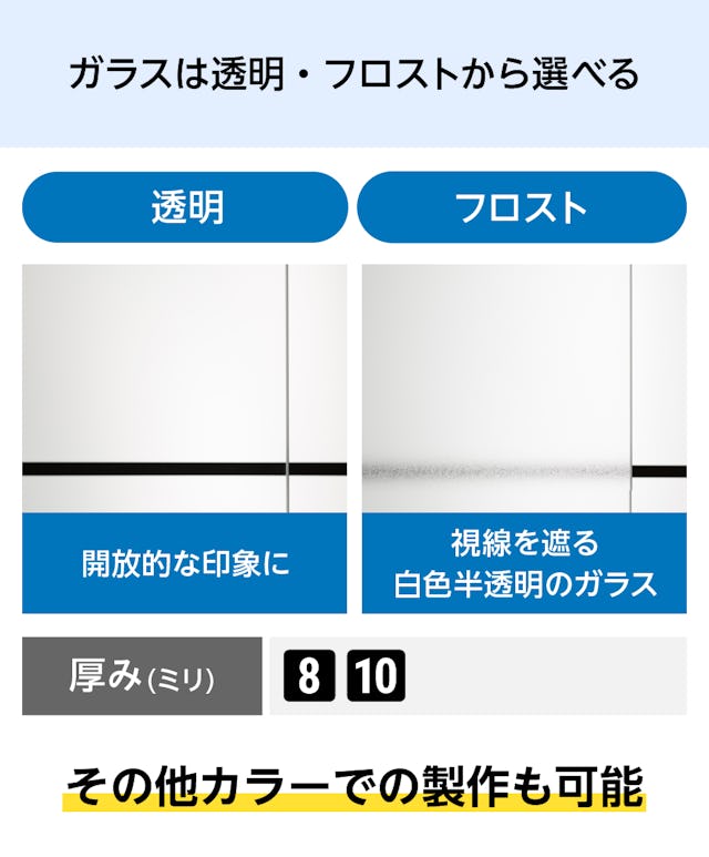 透明またはフロストのサウナ用ガラスドアを製作