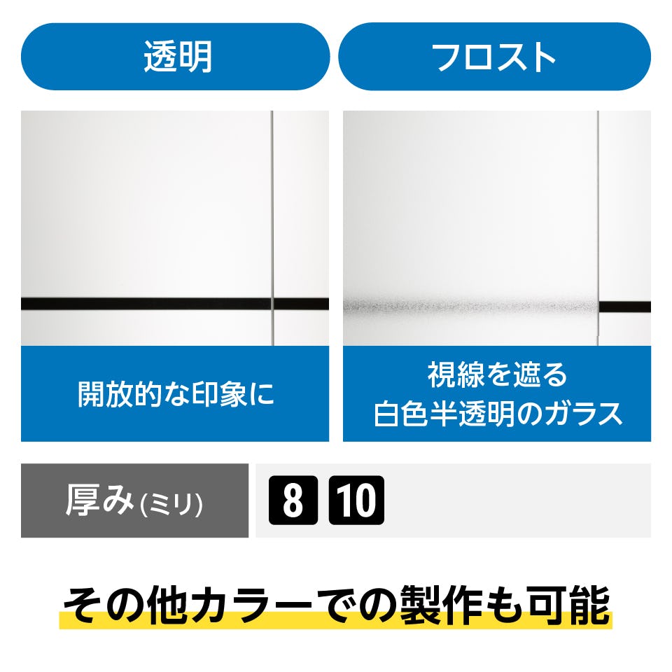 透明またはフロストのサウナ用ガラスドアを製作