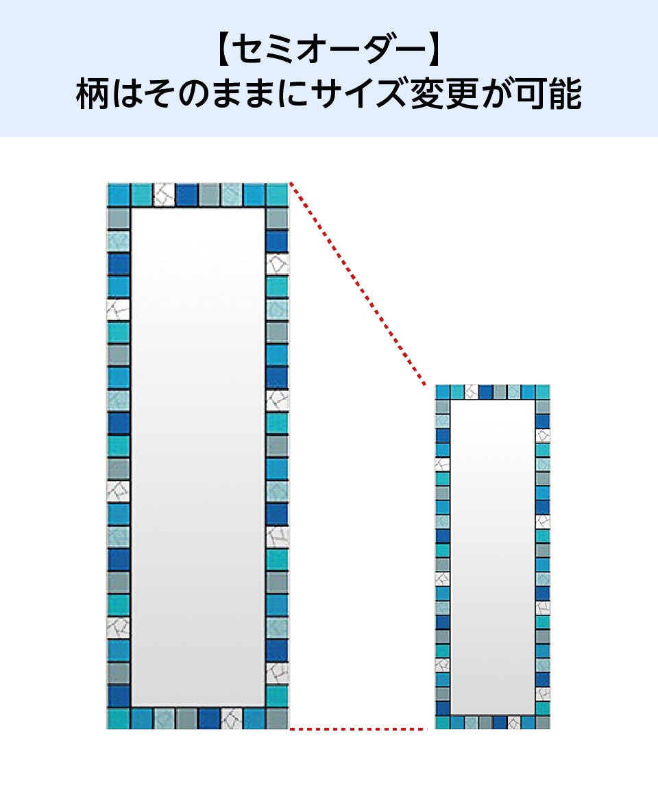 ステンドグラスの鏡(ステンドミラー)の通販｜オーダーガラス板.com