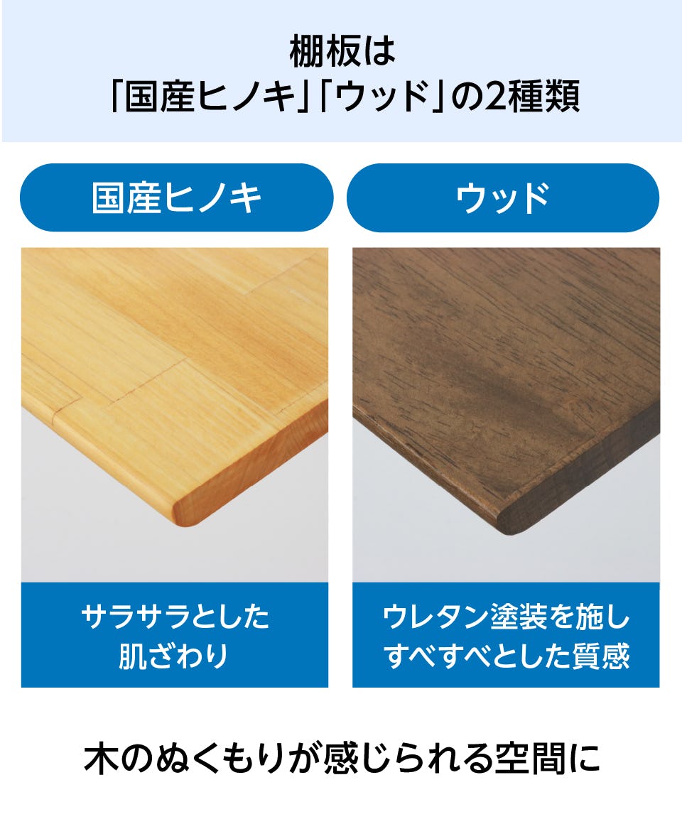 木製ウォールシェルフ(レールタイプ)の通販｜オーダーガラス板.com
