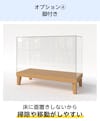 オプション④脚付きのガラスショーケースを製作