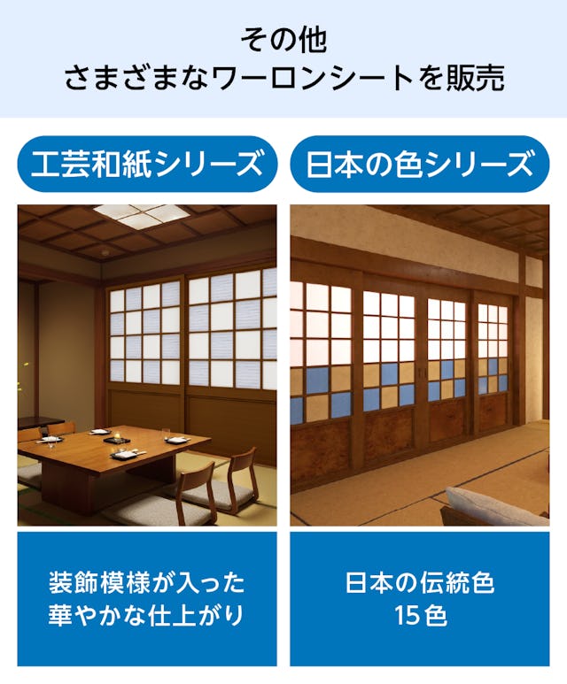 その他さまざまなワーロンシート(ワーロン紙)を販売