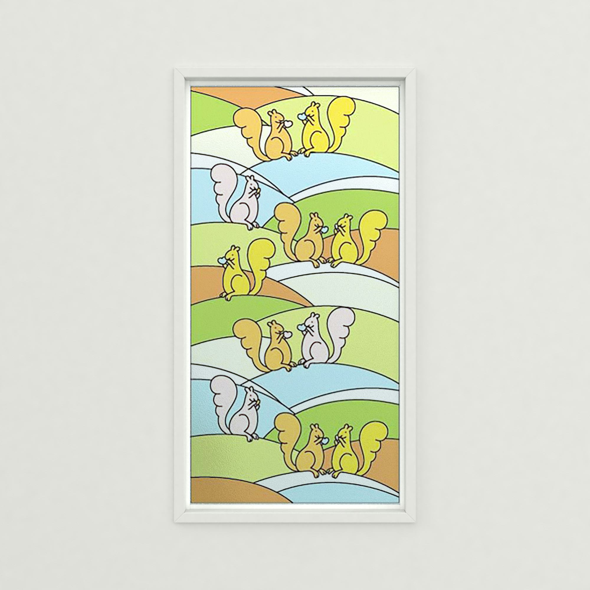 ステンドグラス風装飾ガラス(プリズム) AC363｜オーダーガラス板.com