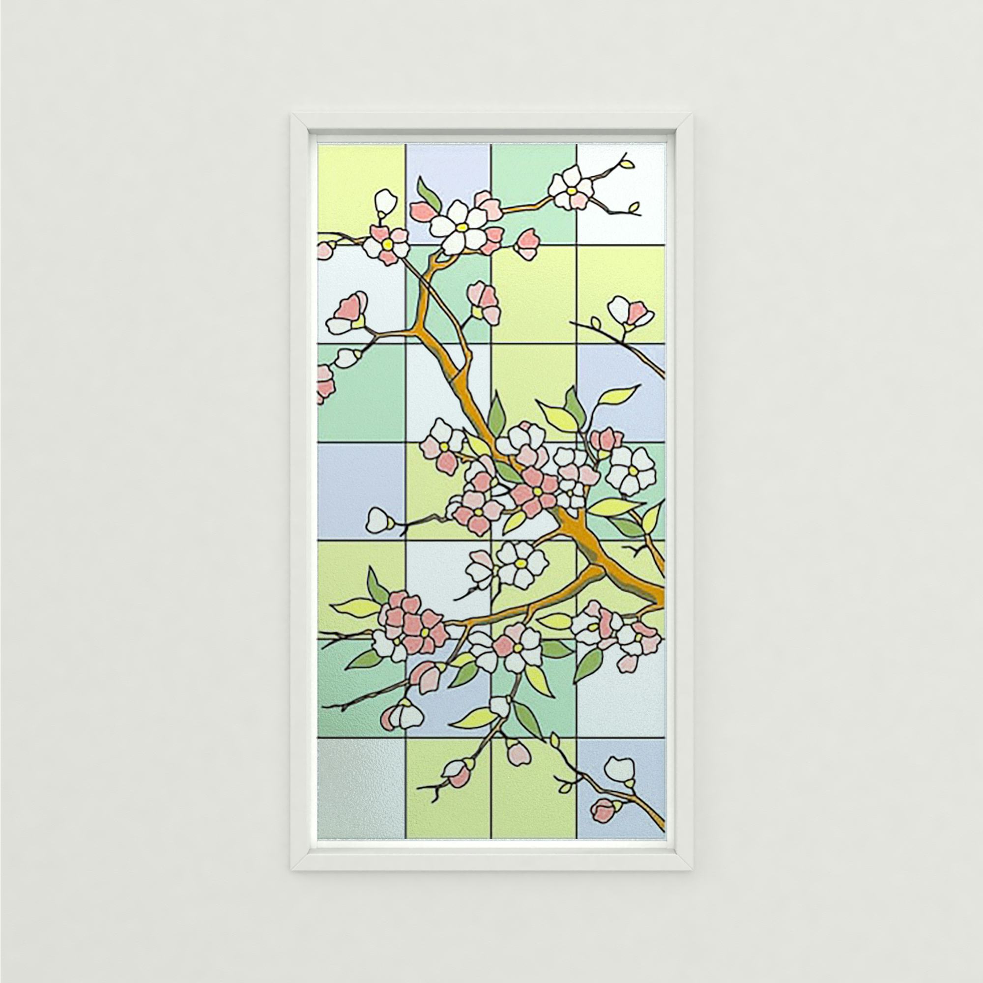 ステンドグラス風装飾ガラス(プリズム) BT109｜オーダーガラス板.com