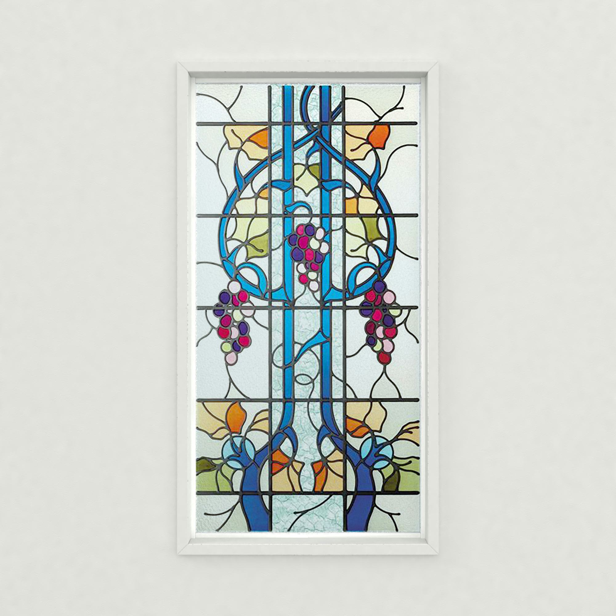 ステンドグラス風装飾ガラス(ブリリアントモーメント) K27｜オーダー
