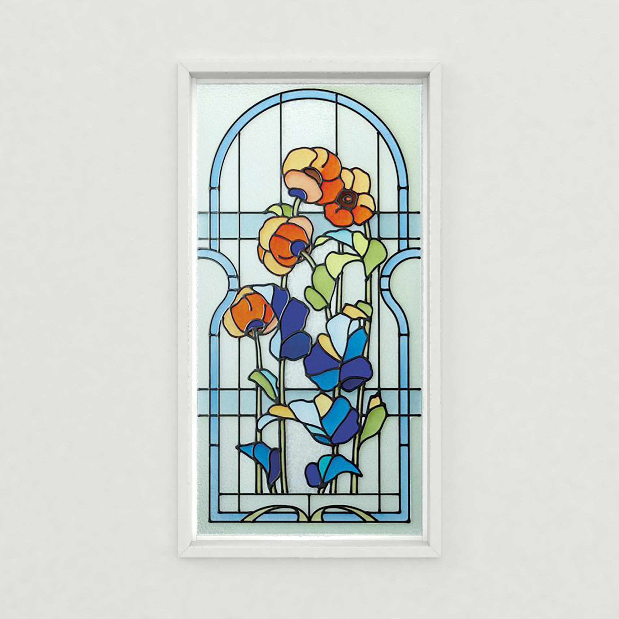 ステンドグラス風装飾ガラス(ブリリアントモーメント) K30｜オーダー