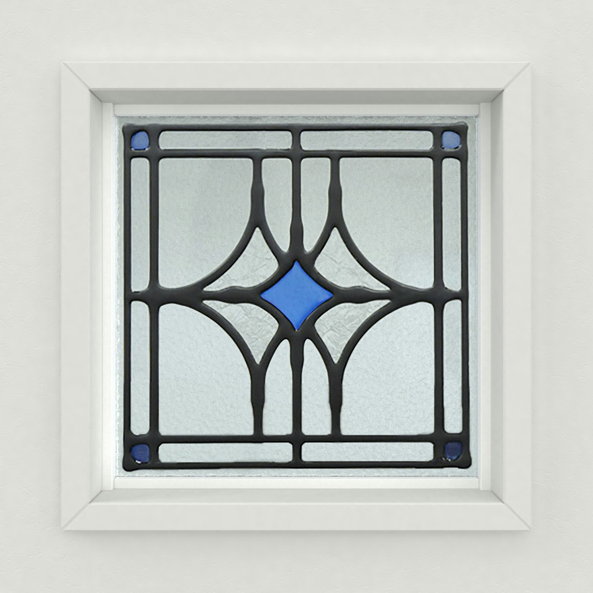 ステンドグラス風装飾ガラス(スクウェア) OG203｜オーダーガラス板.com