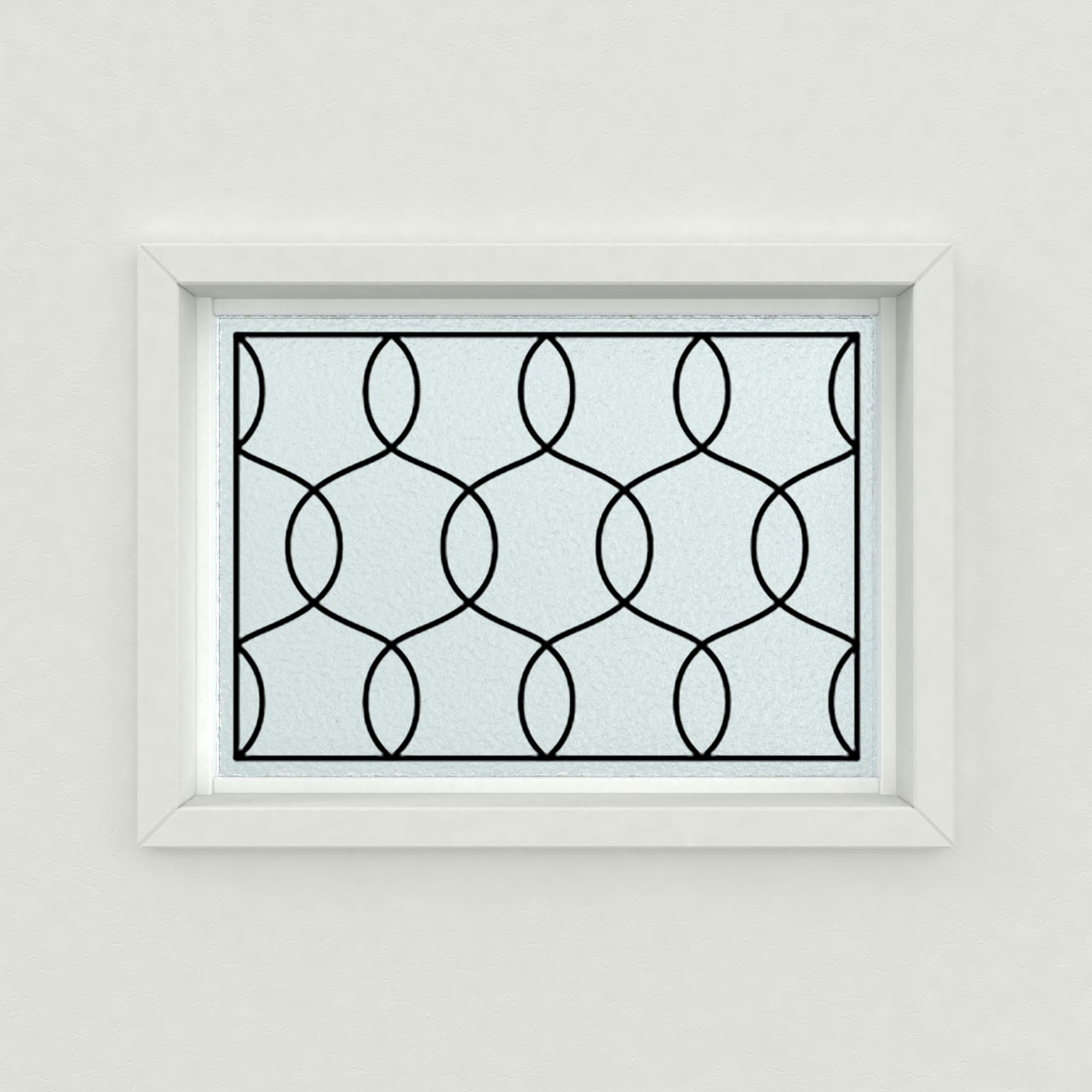 ステンドグラス風装飾ガラス(ラインアート) OG641｜オーダーガラス板.com