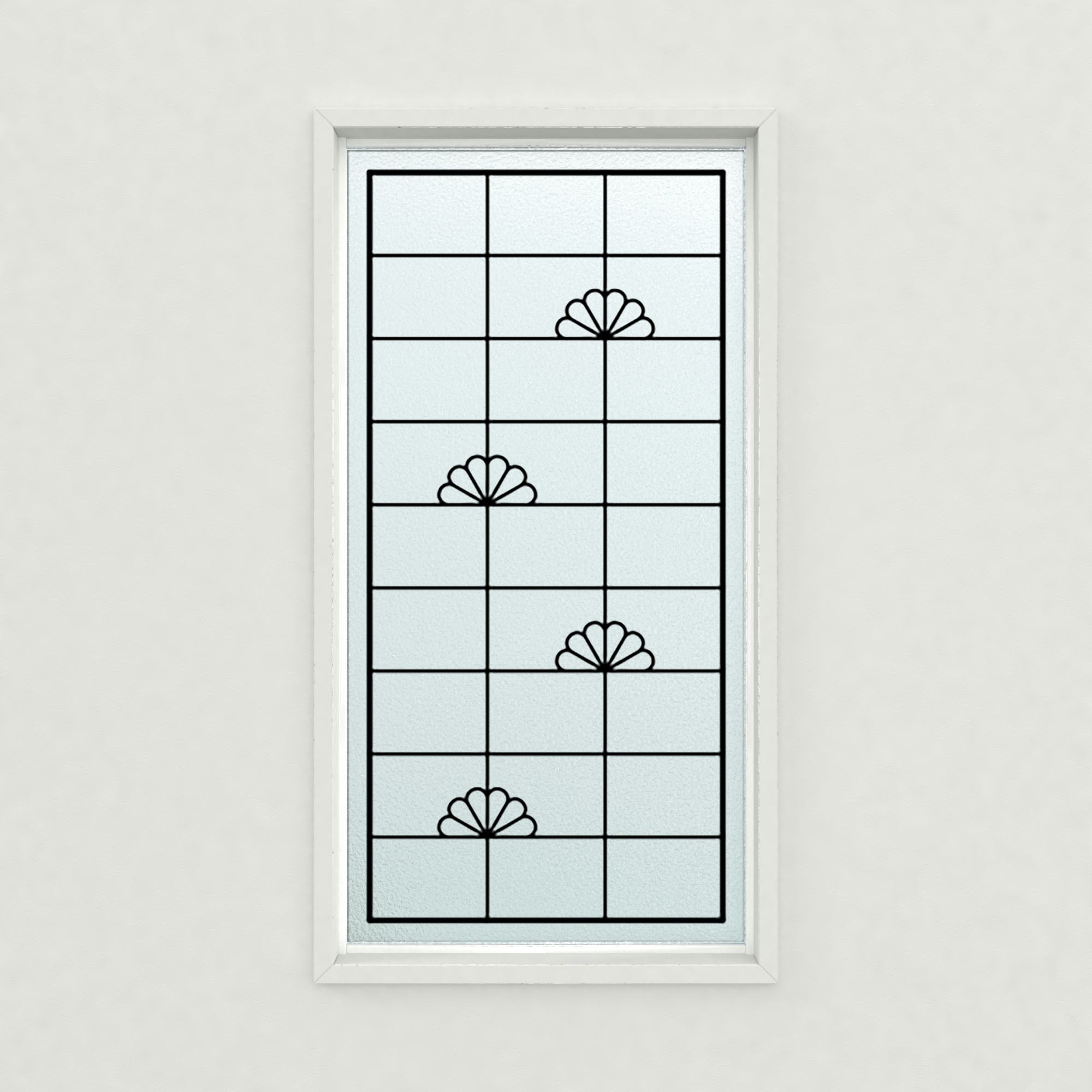 ステンドグラス風装飾ガラス(ラインアート) OG647｜オーダーガラス板.com